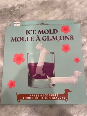 Dachshund Ice Mold - Mint Green Packaging